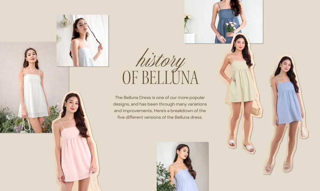 History of Belluna: The 5 Version of Belluna dresses