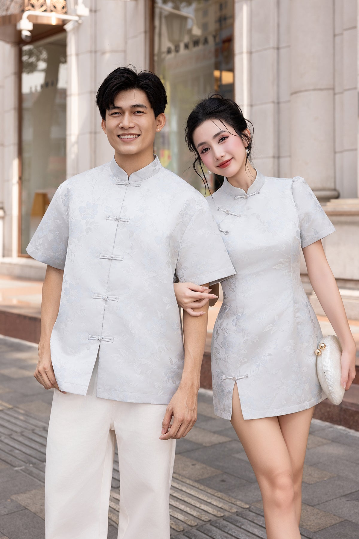 KINDRED CHEONGSAM DRESS IN BLUE | NEONMELLO