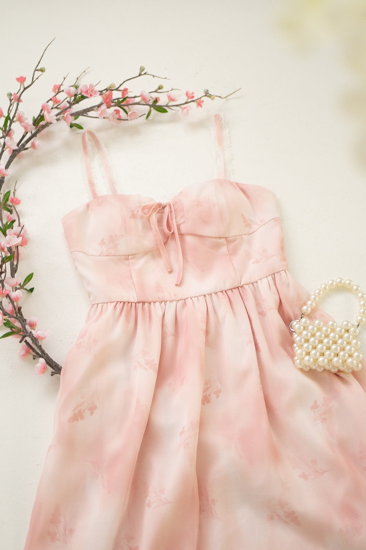 SPRINGTIME LACE TRIM FLORAL MAXI IN PINK | NEONMELLO