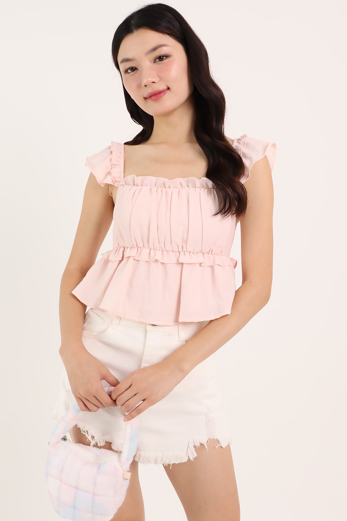 PIPPA BABYDOLL TOP IN PINK | NEONMELLO