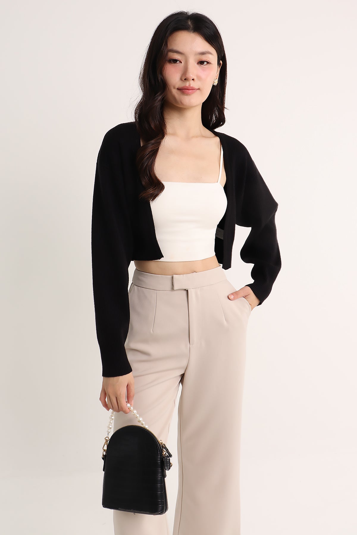 RESTOCKED**SARINA BATWING KNIT CARDIGAN IN BLACK | NEONMELLO