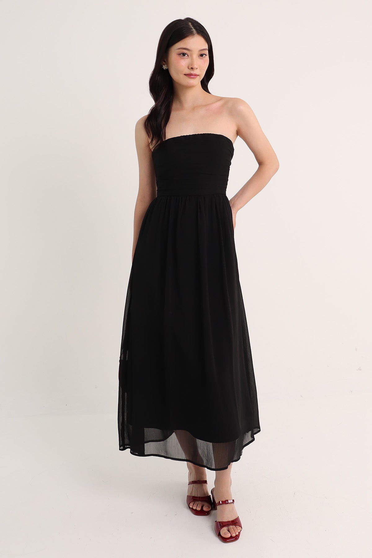 black tube maxi dress Tinsley Tube Dress, in Black Luxe Satin | Show Me Your Mumu
