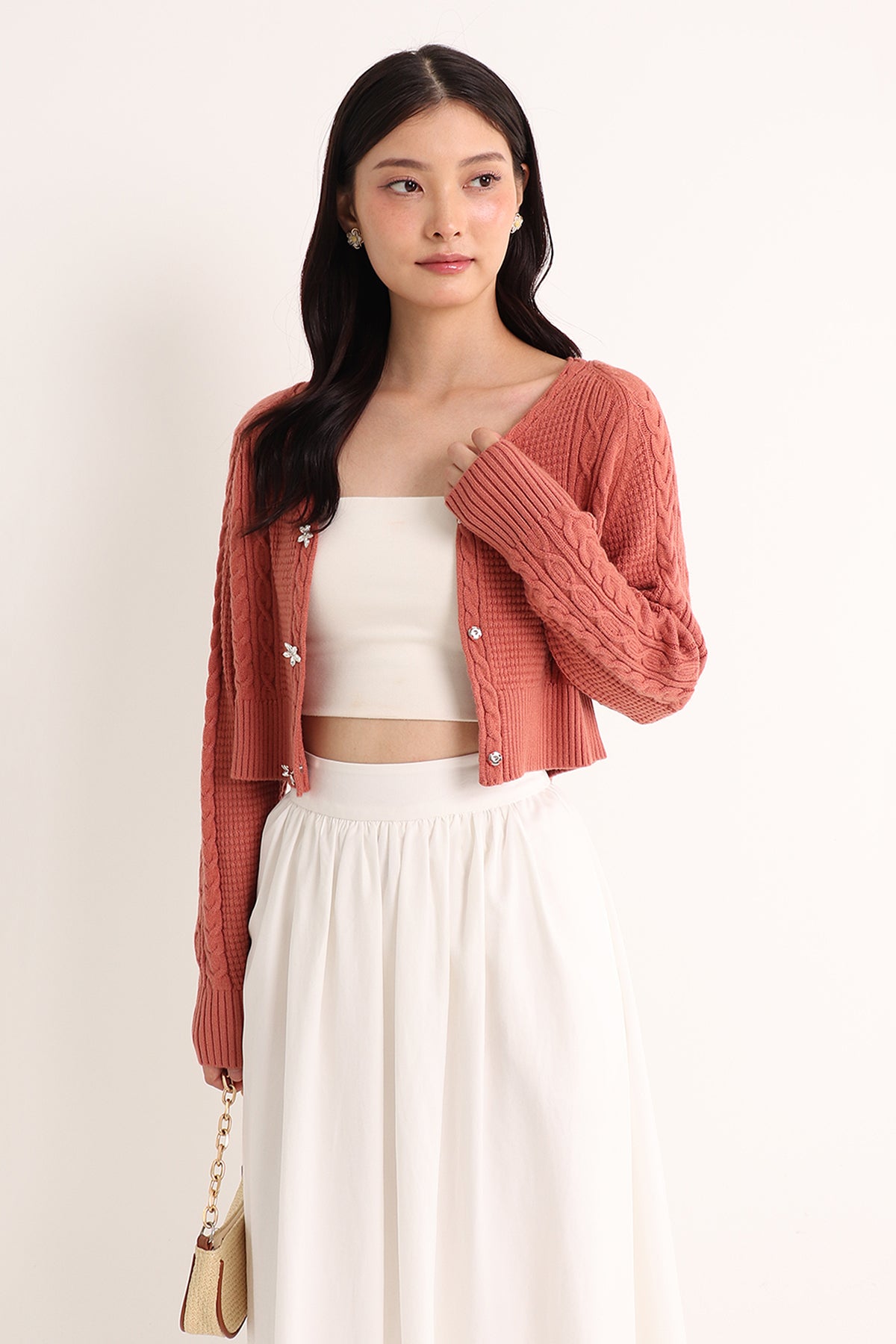 DANIELLE WEAVED CARDIGAN IN AUTUMN | NEONMELLO
