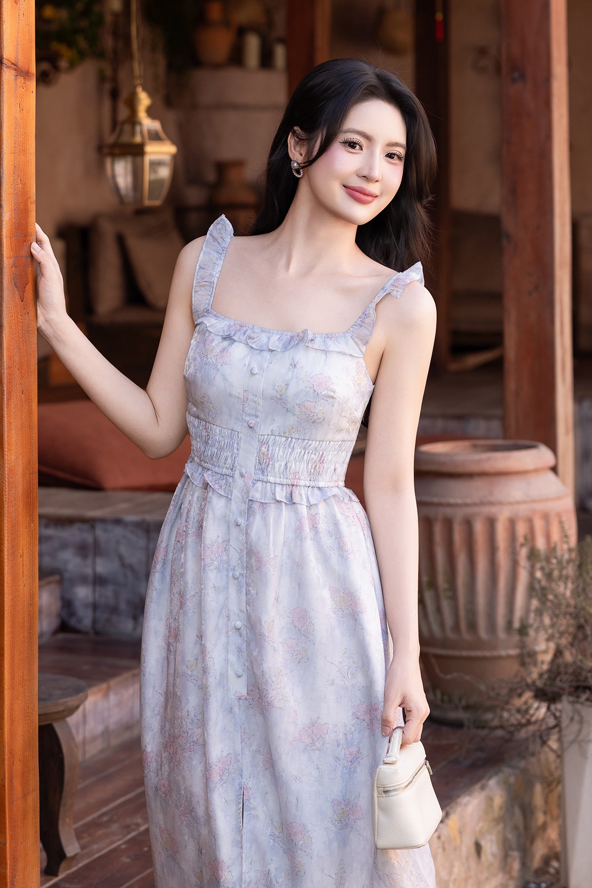 white maxi sleeveless dress Penelope Sleeveless Dress