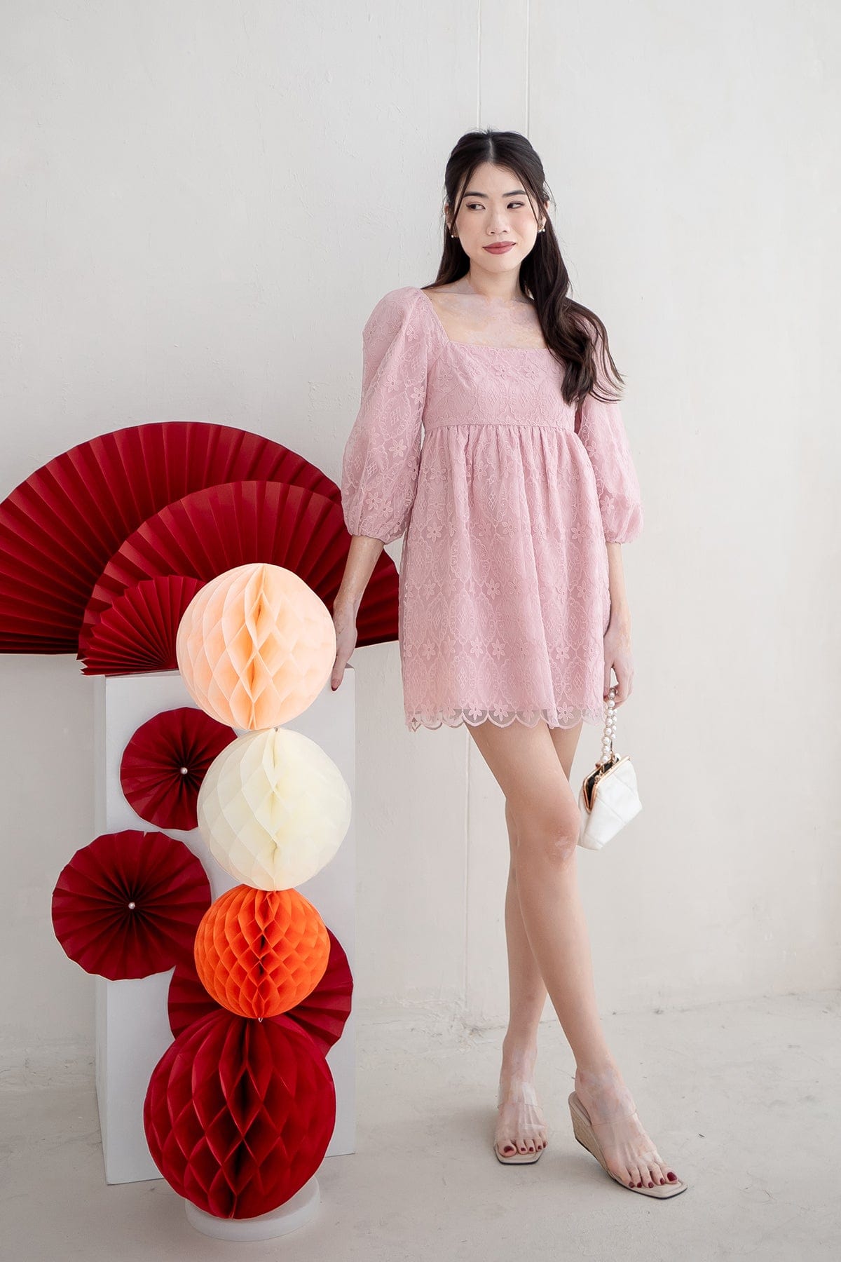 chinese dress ladies Lace Midi Dress – Endless Rose