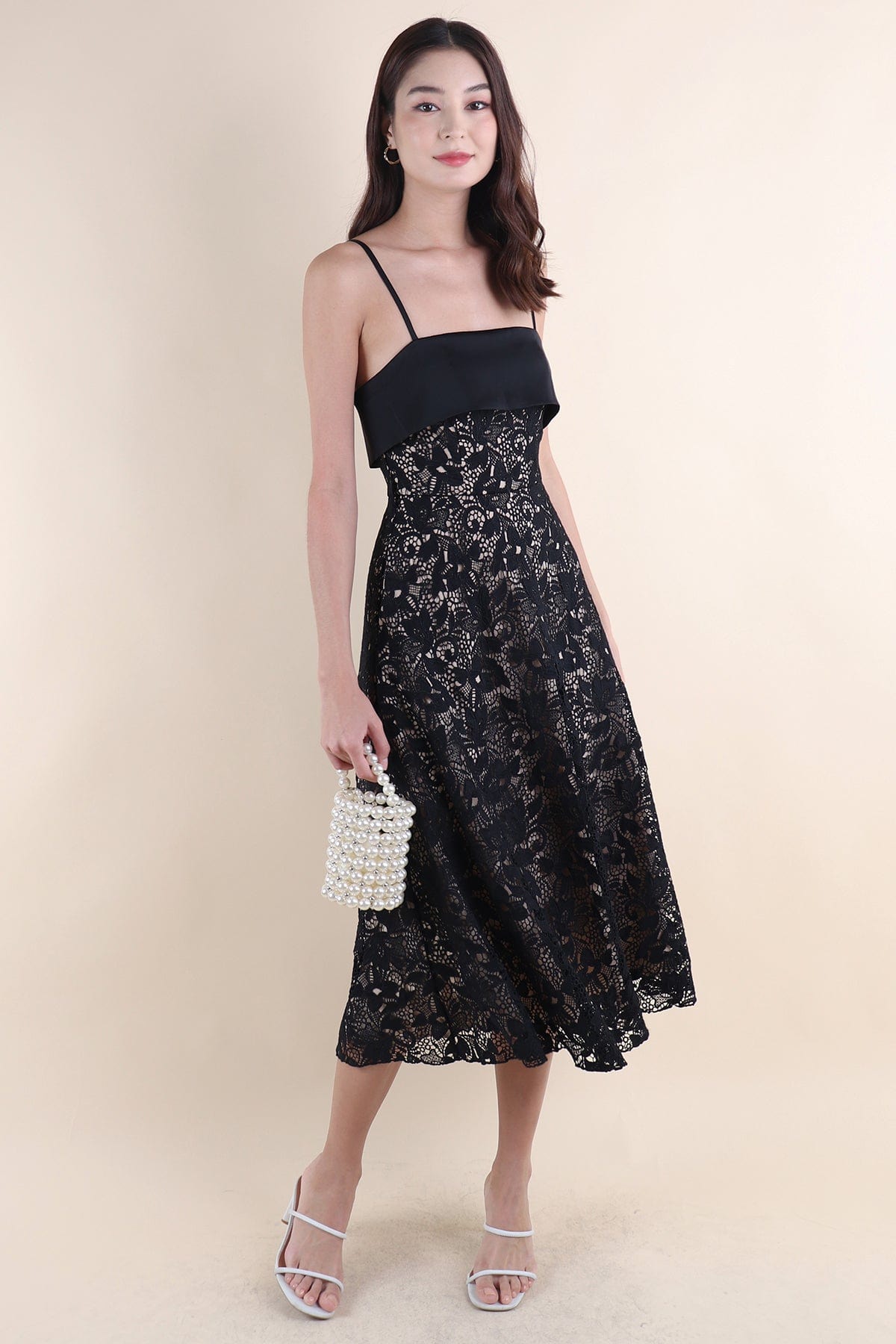 knee length dresses for ladies Jude Lace Occasion Midi Dress in Jade Green