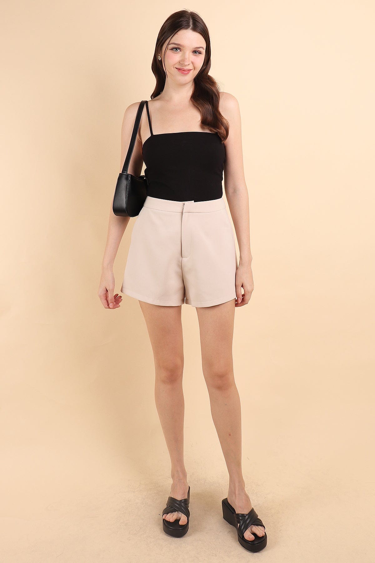 ZORO PADDED CAMISOLE TOP IN BLACK | NEONMELLO
