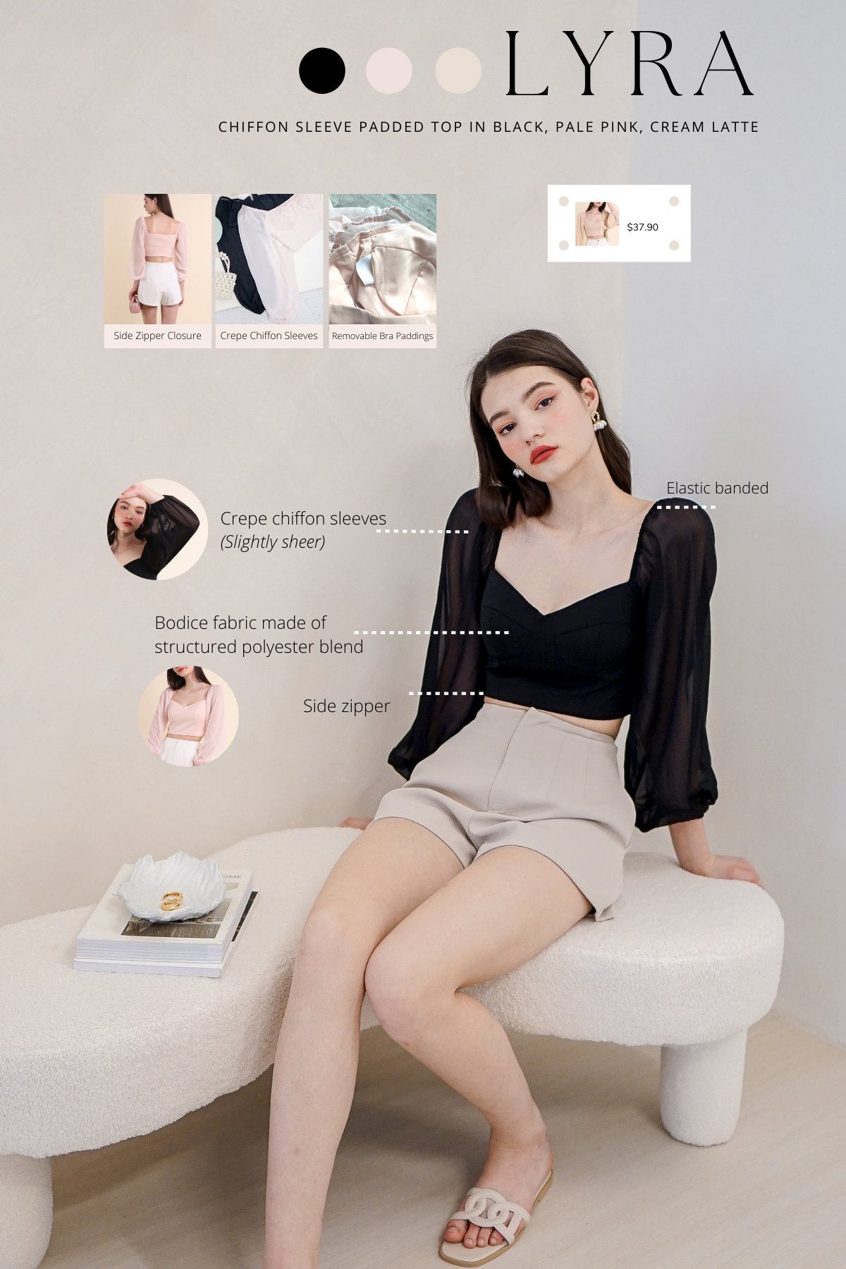 Chiffon sleeves online