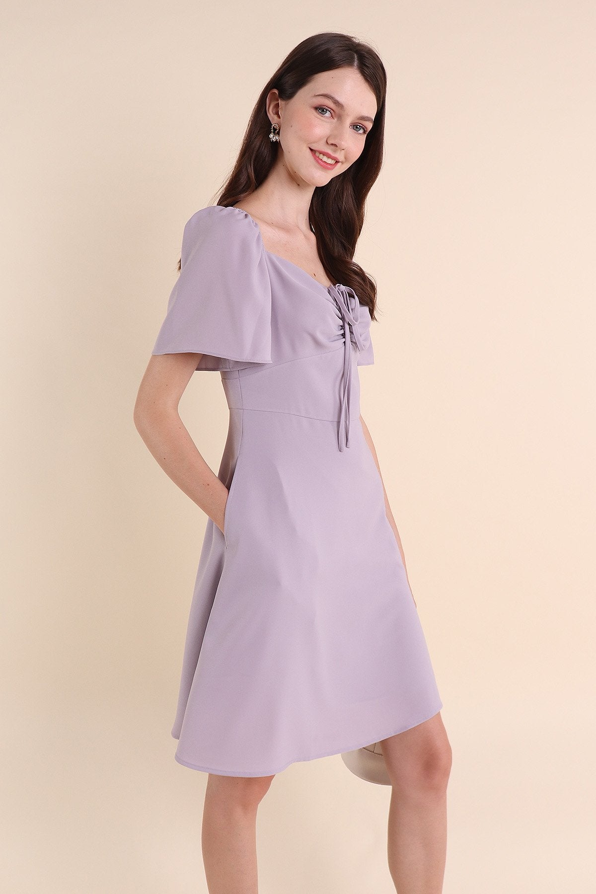 Buy Lipsy Purple Ruched Halter Midi Dress from Next Lithuania