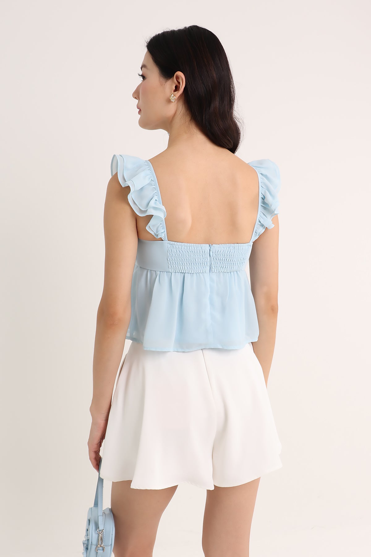 BELLA PADDED BBDOLL TOP IN BLUE | NEONMELLO