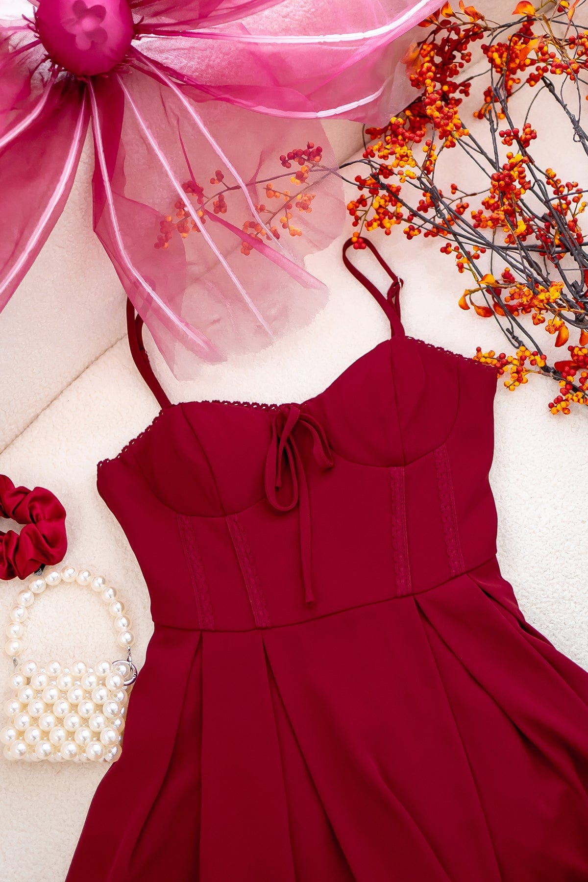 ♡ lumignon Ribon boder nermaid drees ♡ Lumignon Riobon border nermaid dress ブルー lumignon Riobon