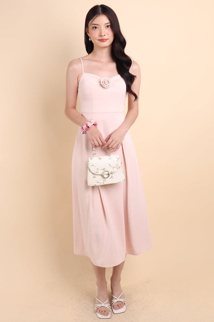 maxi marlowe dress pearl pink MAXI MARLOWE DRESS | PEARL PINK