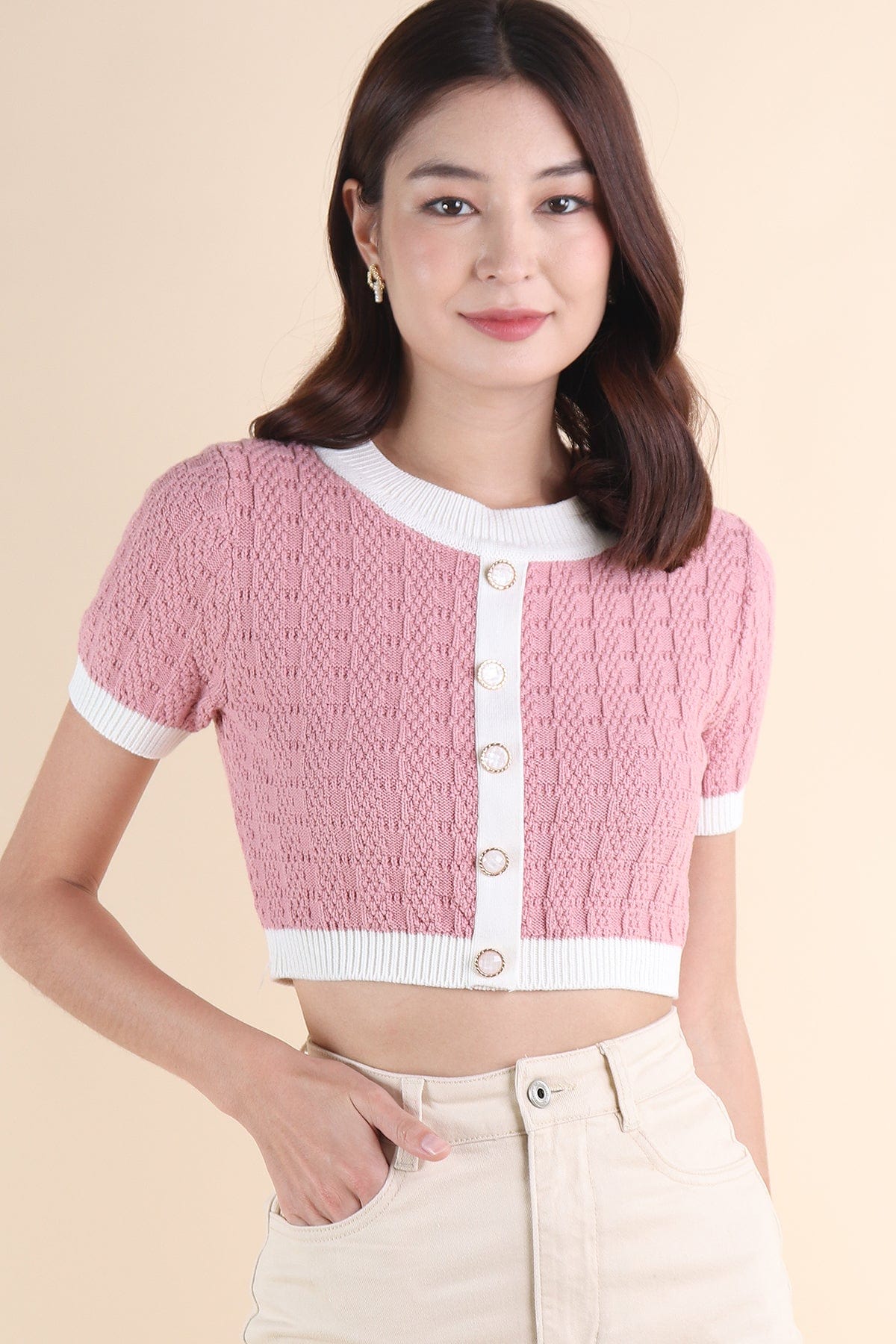 MEA KNIT TOP IN ROSE PINK | NEONMELLO