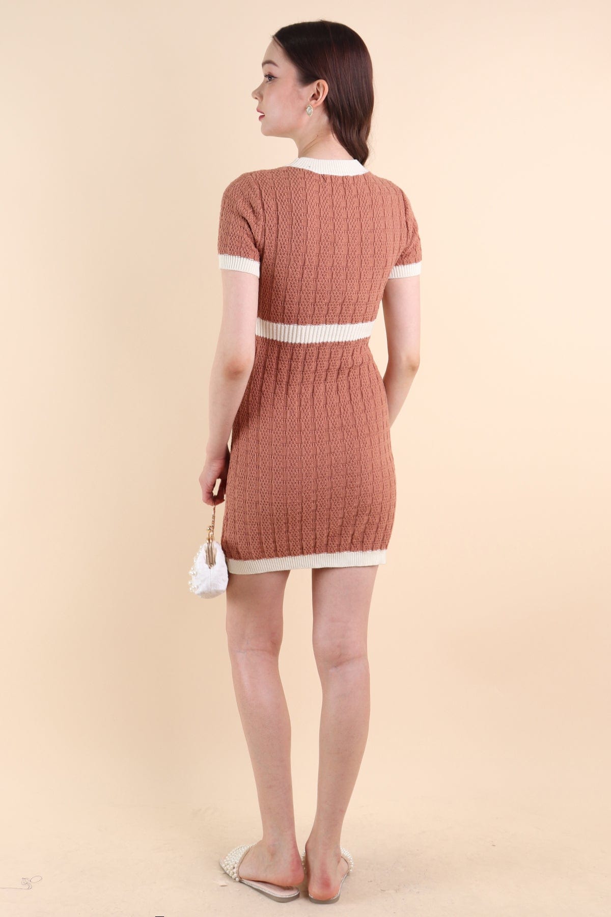 MEAGAN KNIT DRESS IN ROAST | NEONMELLO