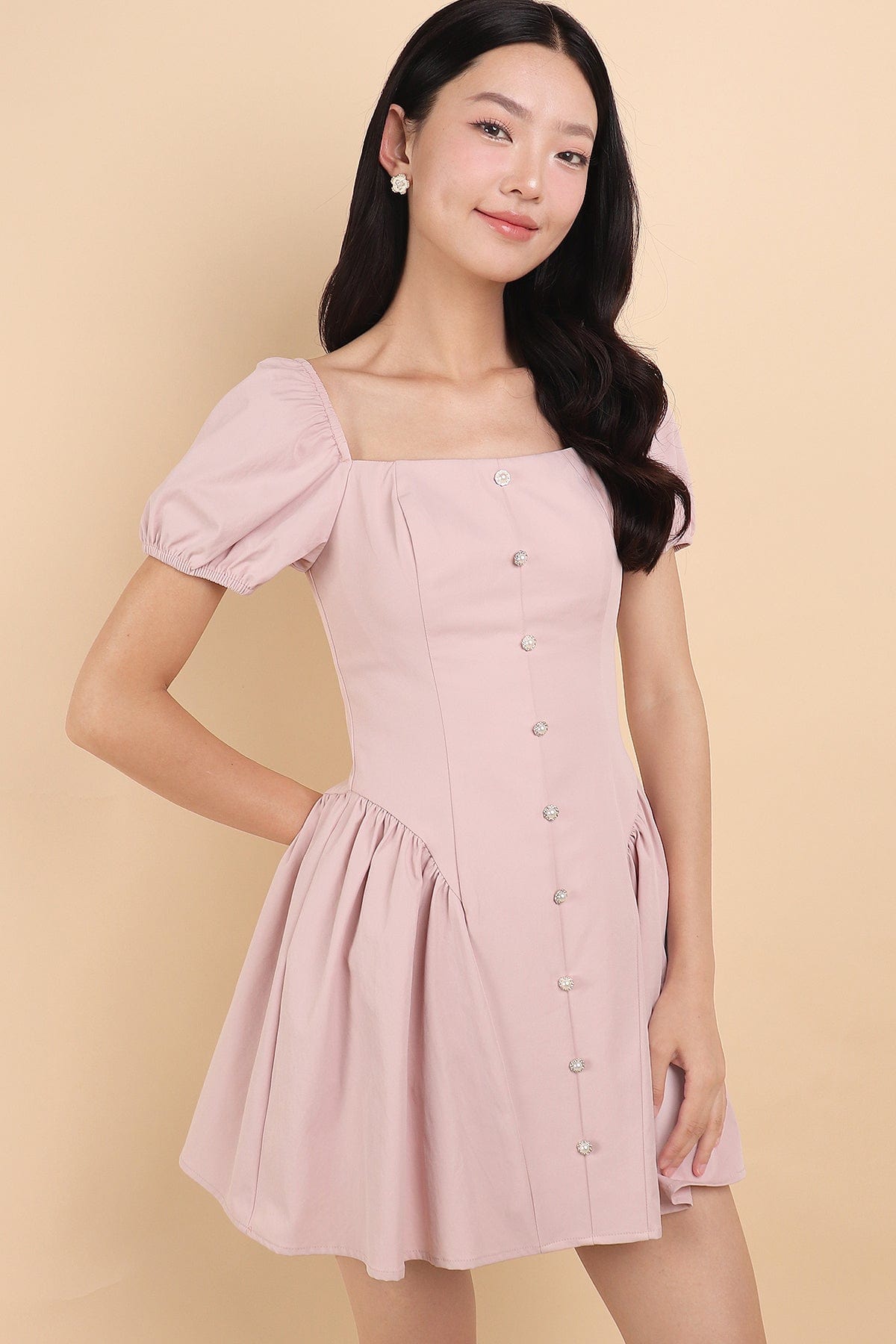 robyn-poof-sleeved-mini-dress-