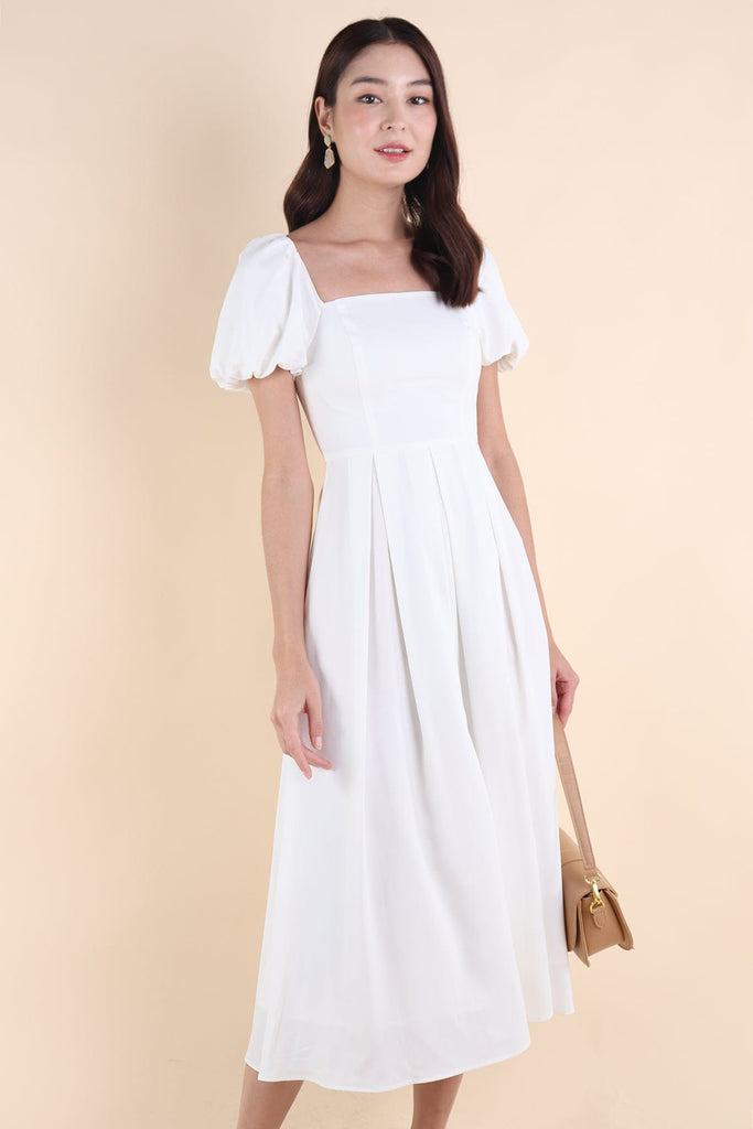 ROSELLE PUFF SLEEVE MAXI IN WHITE | NEONMELLO ROSELLE PUFF SLEEVE MAXI IN WHITE | NEONMELLO