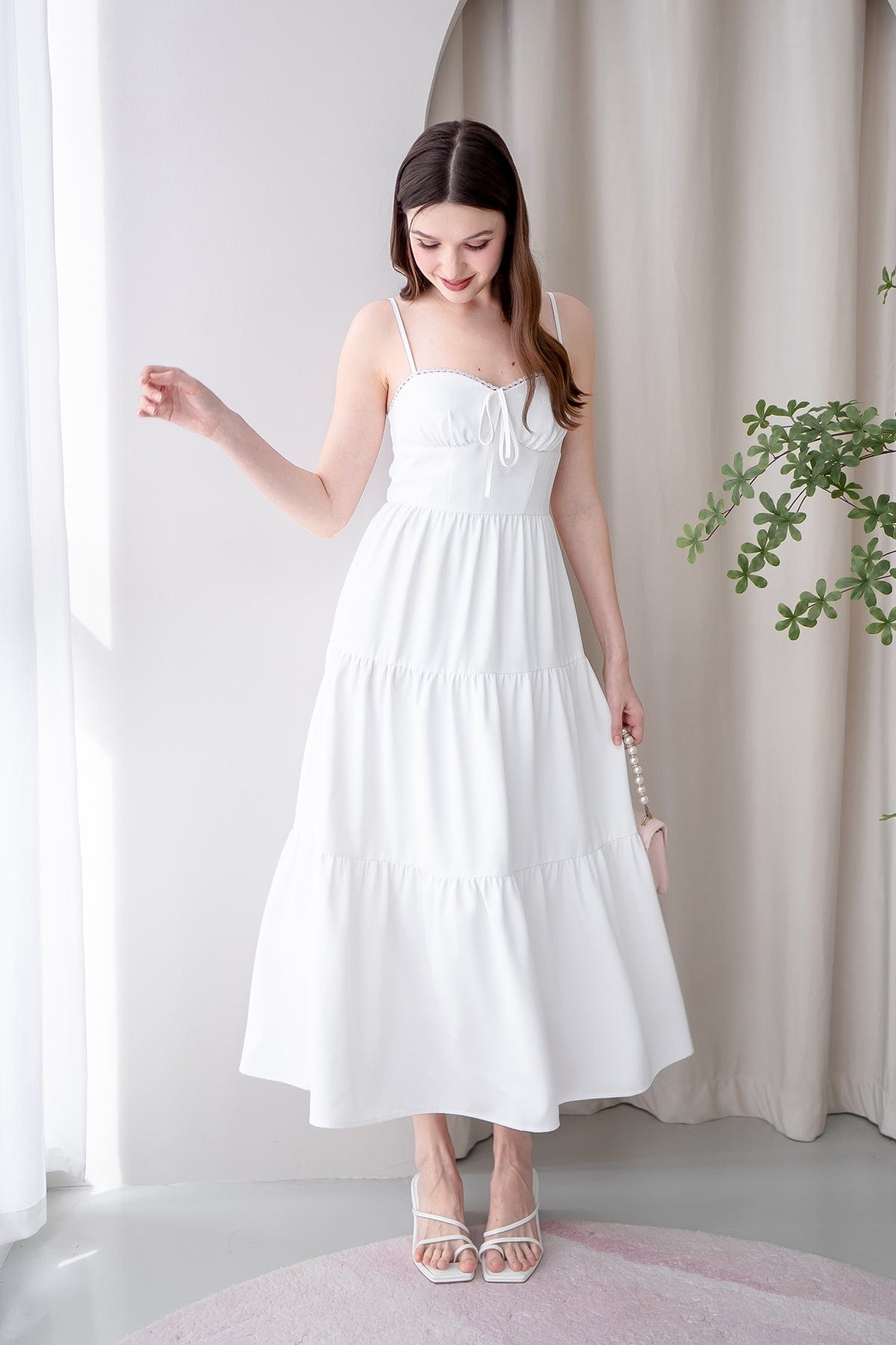 SPRING IS CALLING MAXI DRESS IN WHITE