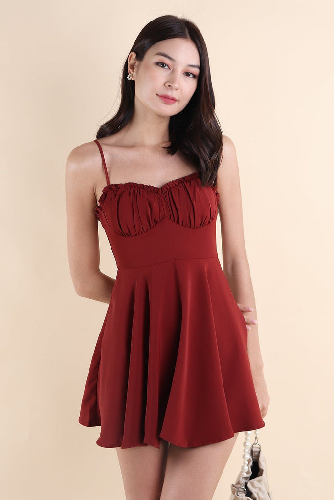 TWILIGHT MINI DRESS IN WINE | NEONMELLO TWILIGHT MINI DRESS IN WINE | NEONMELLO