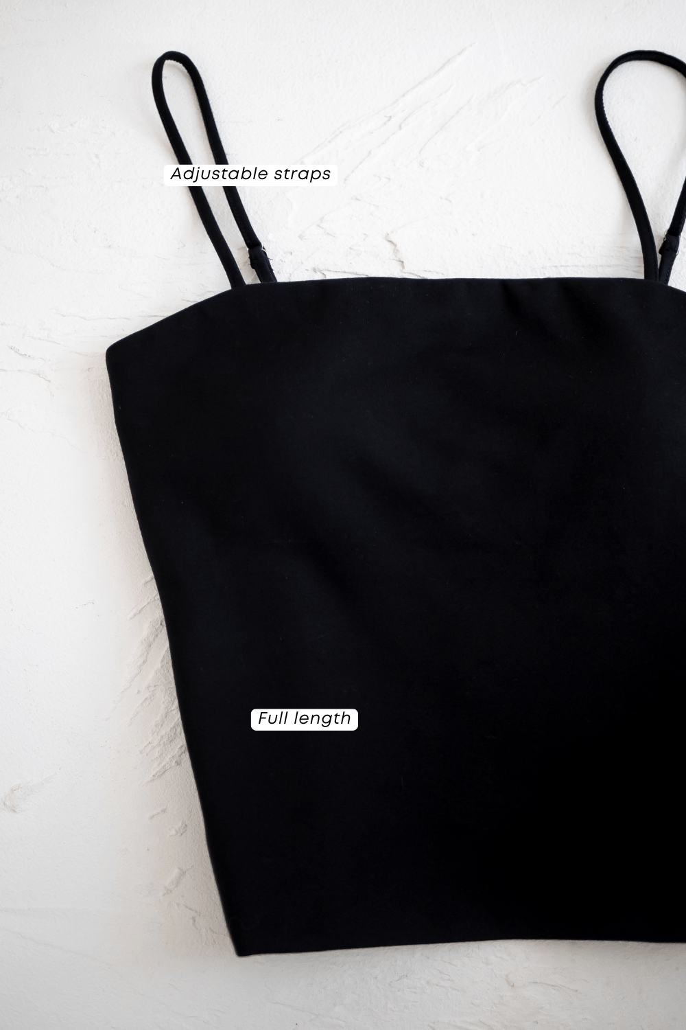 ZORO PADDED CAMISOLE TOP IN BLACK | NEONMELLO