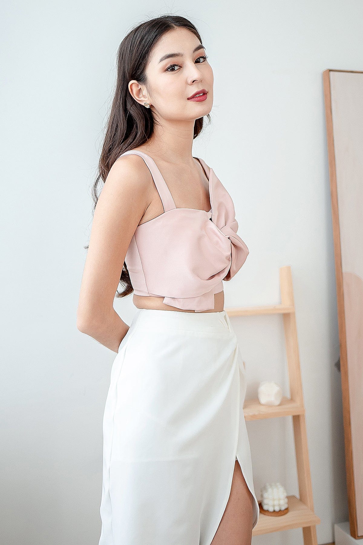 【未使用】herlipto asymmetric ribbon top Asymmetric Ribbon Top herlipto