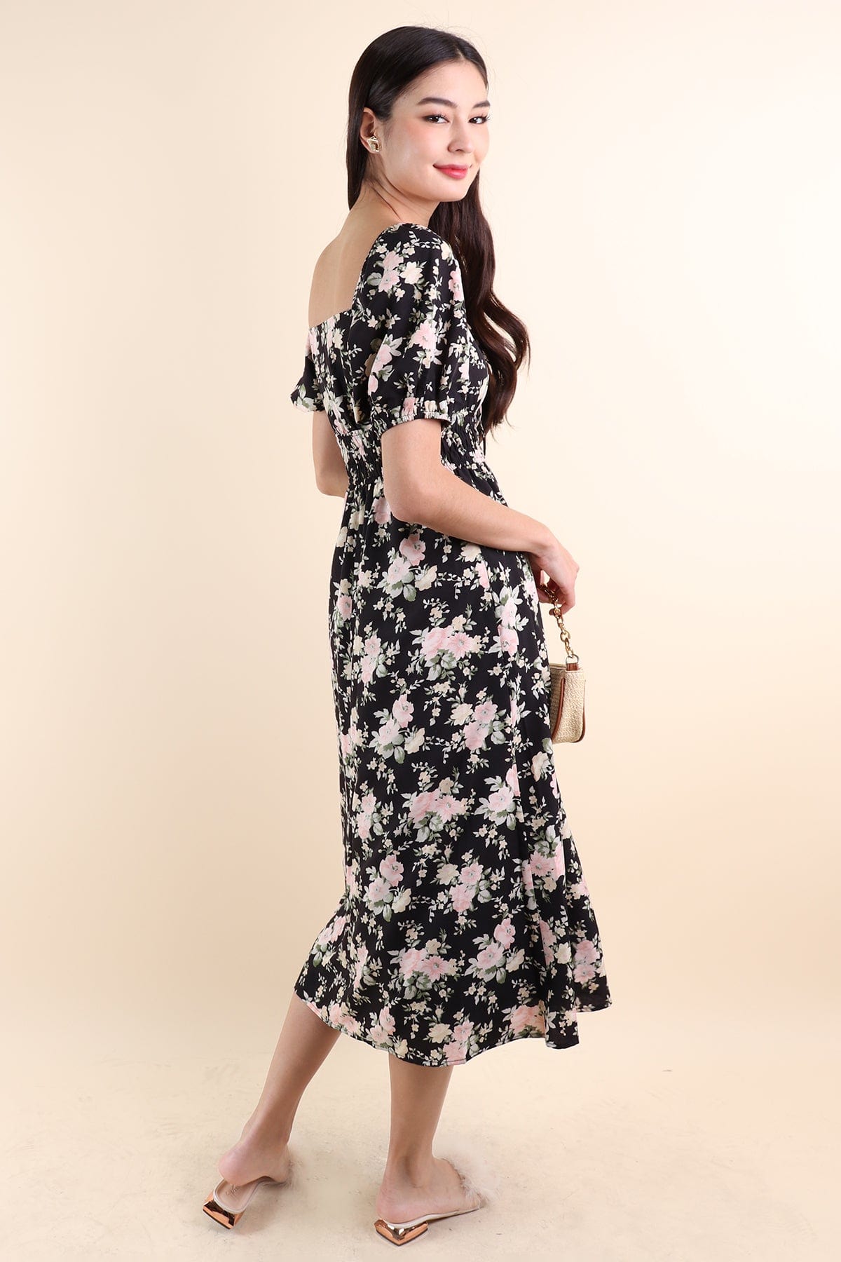 lyla midi dress in cotton candy majorelle MAJORELLE Lyla Midi Dress in Cotton Candy